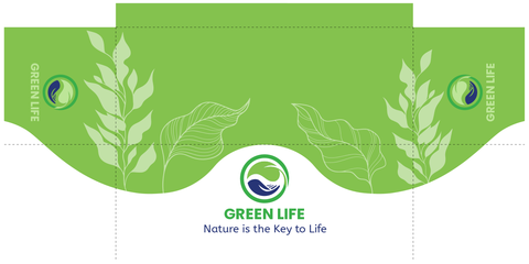 Green Brand Plant-Themed Table Cover Template
