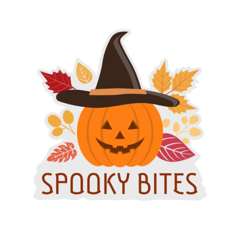 Pumpkin With a Hat Halloween Sign Template