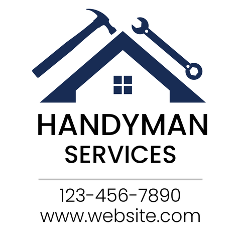 Handyman Services Logo Sign Template