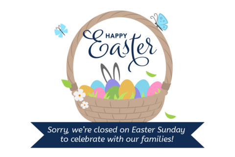 Appealing Business Closed for Easter Sign Template