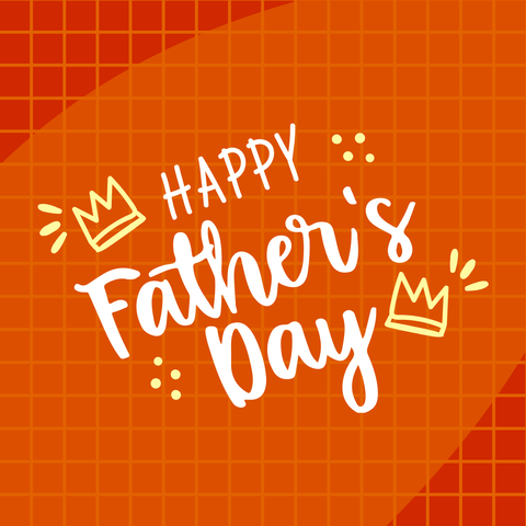 Vibrant Orange Father's Day Template