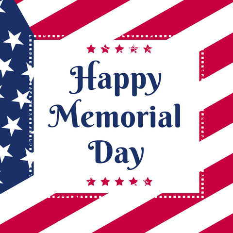 Festive Calligraphy Style Memorial Day Quote Template