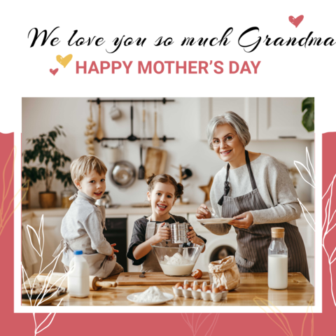 Photo and Happy Mother's Day Appreciation Quote Template