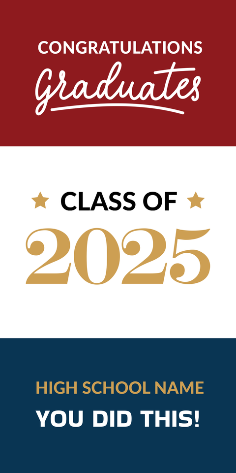 Congratulations Graduates Sign Template