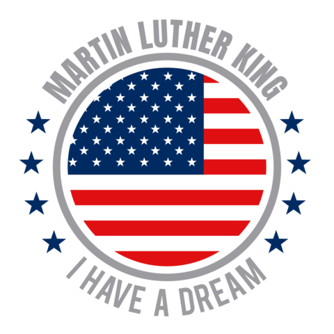 American Flag With a Martin Luther King Quote Template