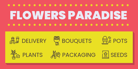 Informative Floral Shop Services Sign Template