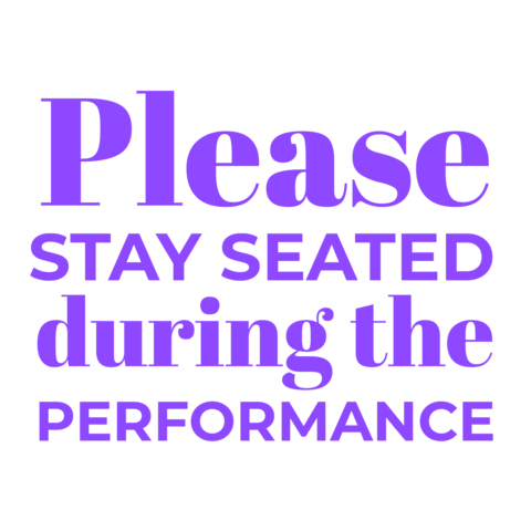 Purple Public Etiquette Reminder Sign Template
