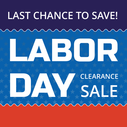 Colorful Labor Day Clearance Sale Sign Template