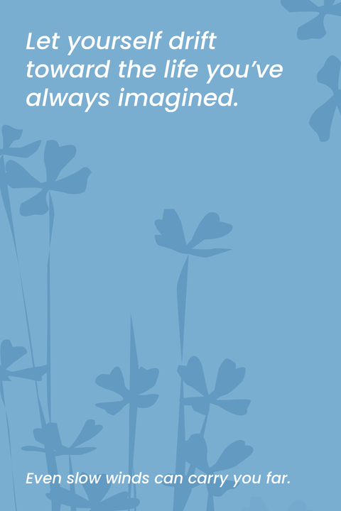 Dreamy Blue Floral Sign Template