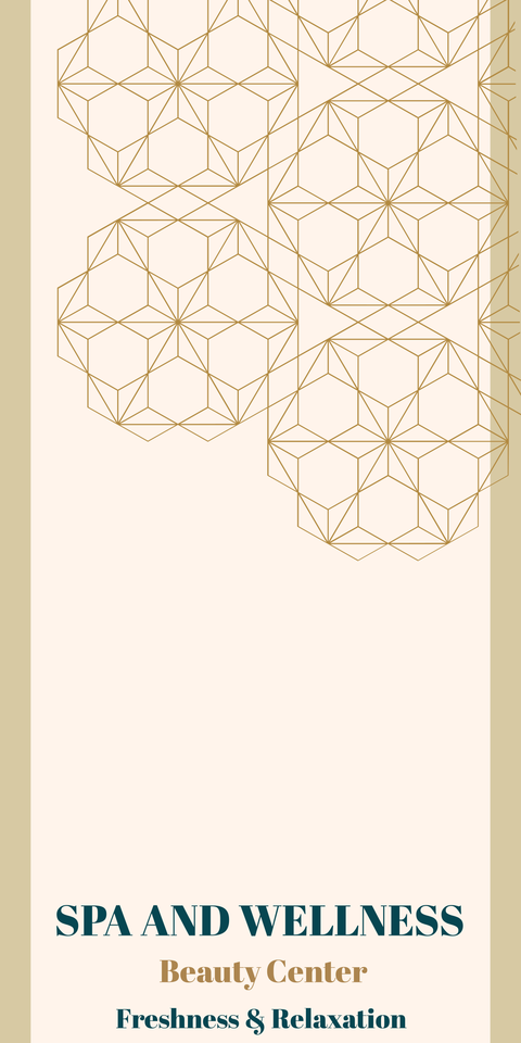 Light Beige Beauty Salon and Spa Table Runner Template