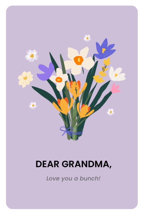 Pink Floral Grandma Appreciation Sign Template