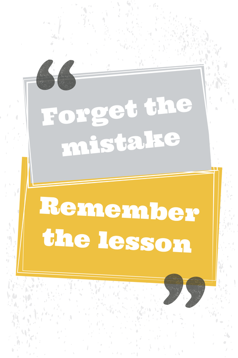 Grey and Yellow Rectangular Motivational Quote Sign Template