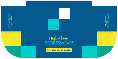 Multicolored Sportswear Brand Table Cover Template