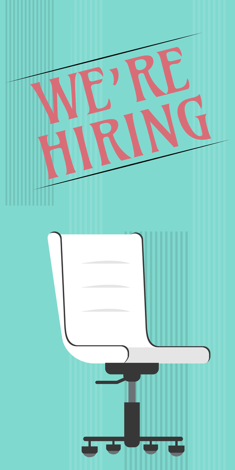 We Are Hiring Job Announcement Sign Template