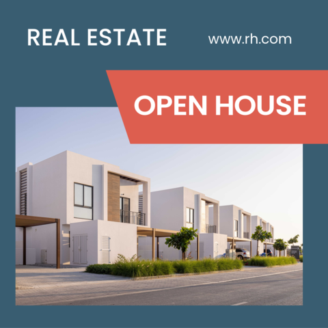 Real Estate Open House Sign Template