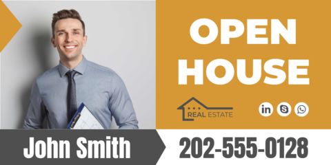 Realtor Portrait for Open House Property Template