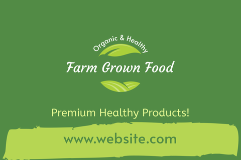 Organic Products Store Sign Template