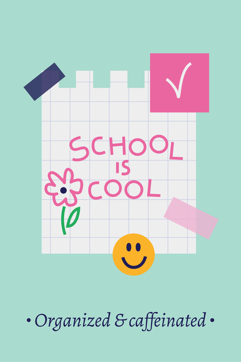 School Is Cool Custom Daily Planner Template