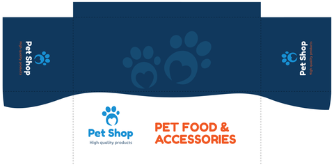 Pet Food and Accessory Shop Table Cover Template