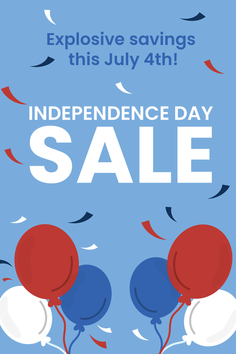 Vivid Independence Day Sale Sign Template