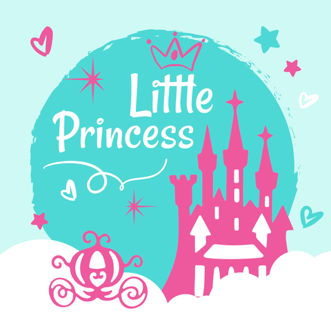 Fairy Tale-Themed Little Princess Castle Sign Template