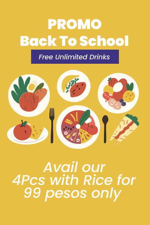 Back to School Free Drinks Promo Poster Sign Template