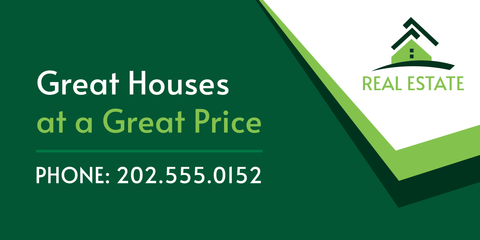 Promotional Real Estate Sign Template