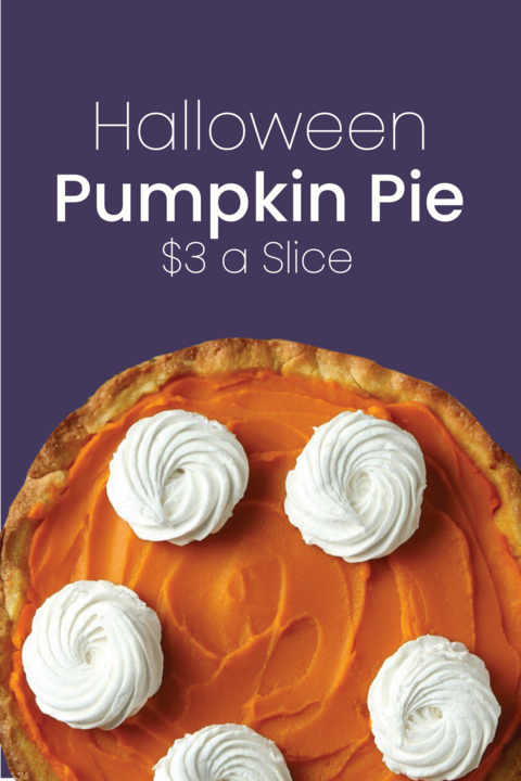 Halloween Pumpkin Pie Sign Template