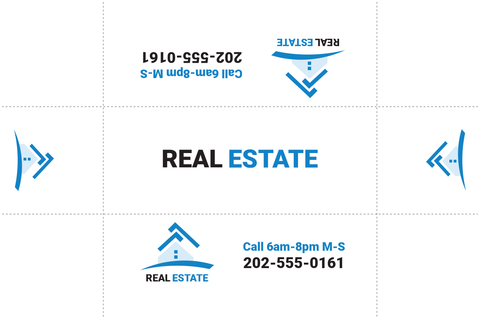 Real Estate Contact Info Table Cover Template
