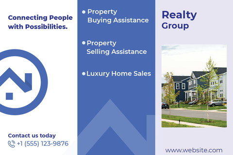 Blue Realty Group Brochure Template