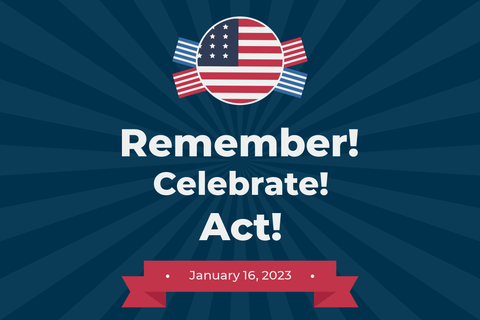 Patriotic MLK Day Memorial and Celebration Template