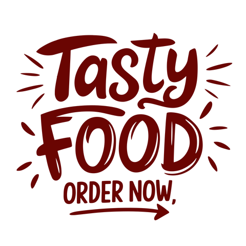 Tasty Food Order Now Promotional Sign Template