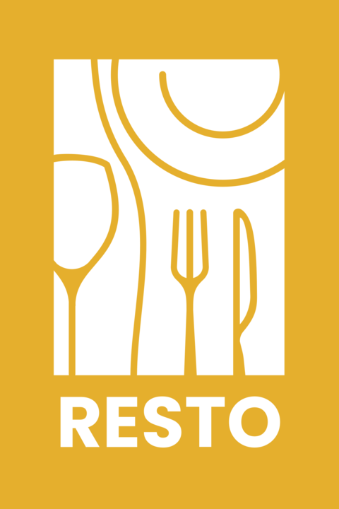 Resto Restaurant Logo Sign Template