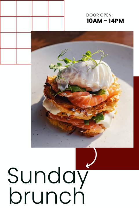 Sunday Brunch Menu Sign Template