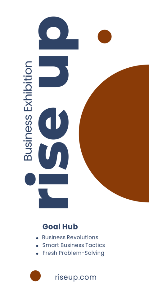 Inspirational Business Exhibition Sign Template