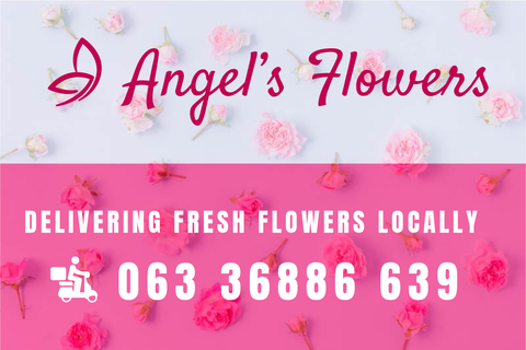 Rosy Floral Shop Brand Name and Logo Sign Template