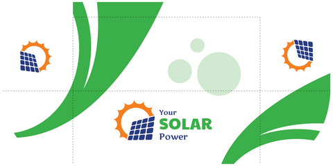 Solar Power Company Logo and Motto Table Cover Template