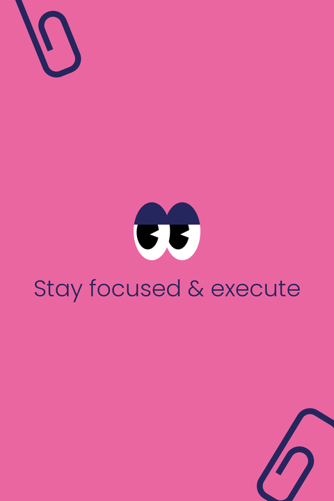 Stay Focused and Execute Custom Planner Template