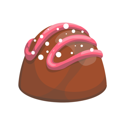 Chocolate Candy With a Glaze Sign Template