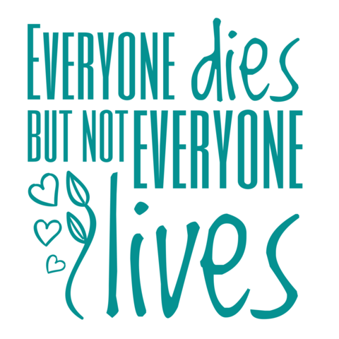Philosophical Quote in Turquoise Sign Template
