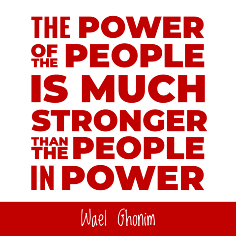 Power of the People Quote Political Sign Template