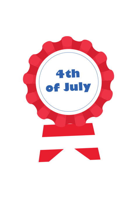 Patriotic Badge Sticker Sign Template