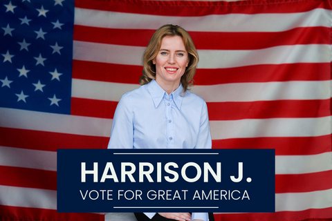 Vote for Great America Sign Template