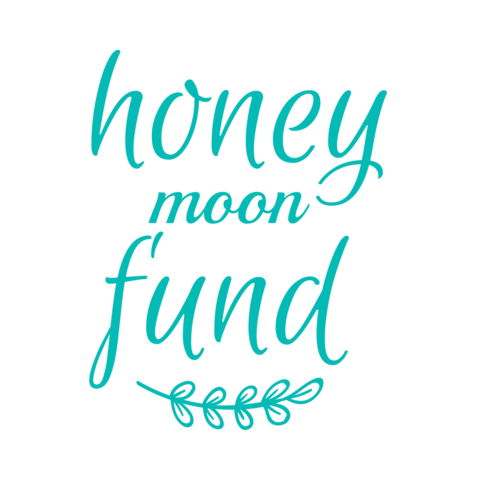 Blue Wedding Honeymoon Fund Decorative Branch Sign Template