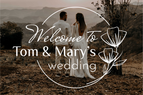 Welcome to a Wedding Ceremony Sign Template