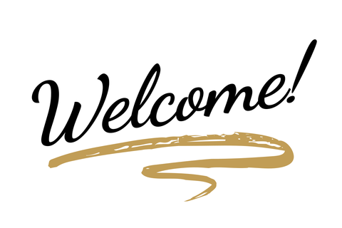 Gold Streak Welcome Sign Template