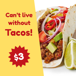 Taco restaurant signage template